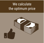 We calculate the optimum price
