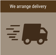 We arrange delivery